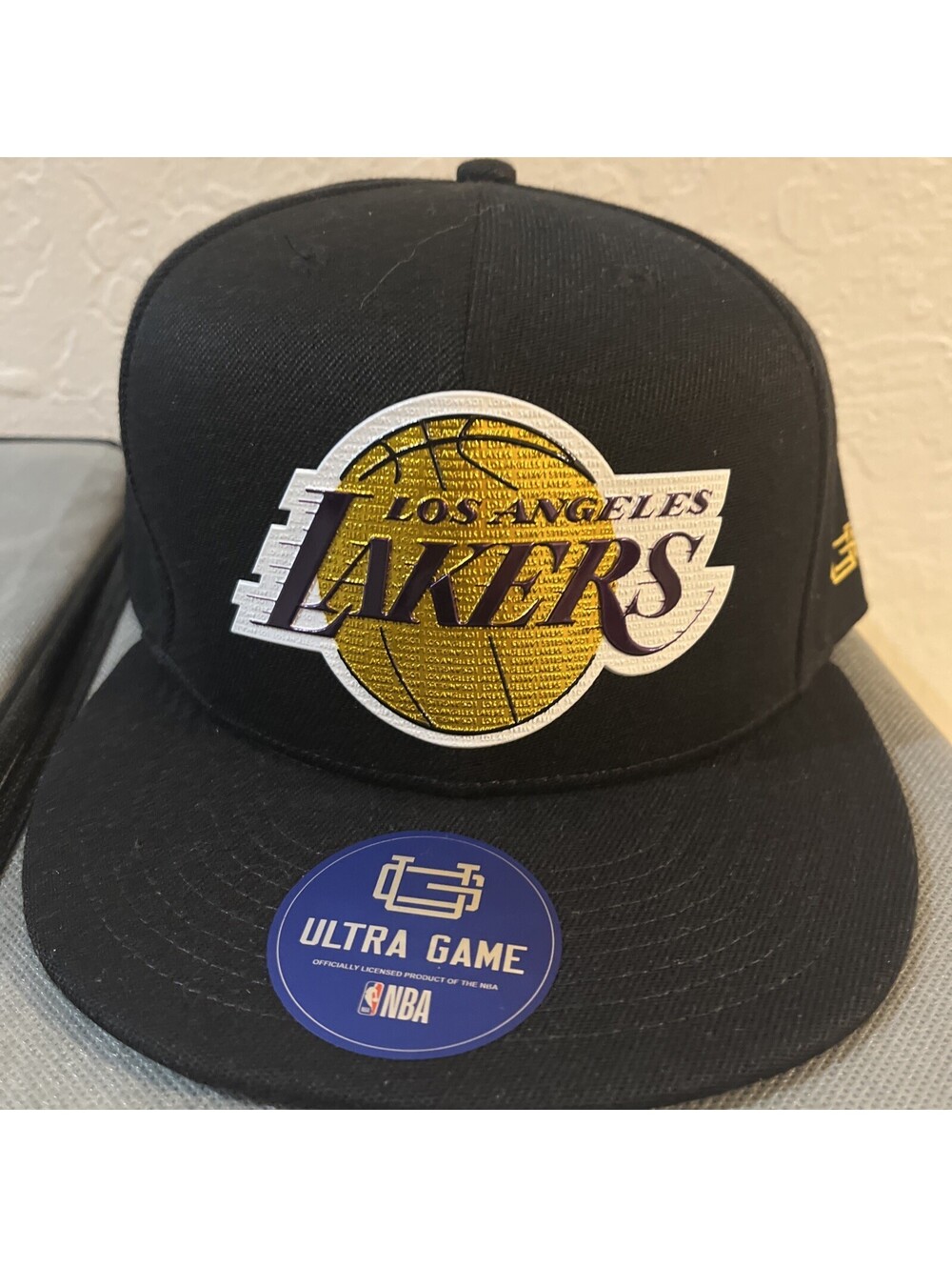 Ultra Game Los Angeles Lakers Snapback Hat LA NBA Black & Gold Men’s Cap New